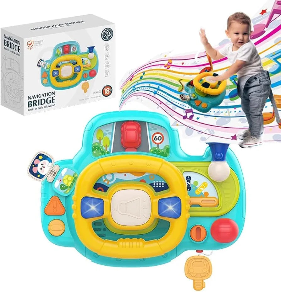 Lucky Baby Navigation Bridge Fun Steering Wheel Light & Music