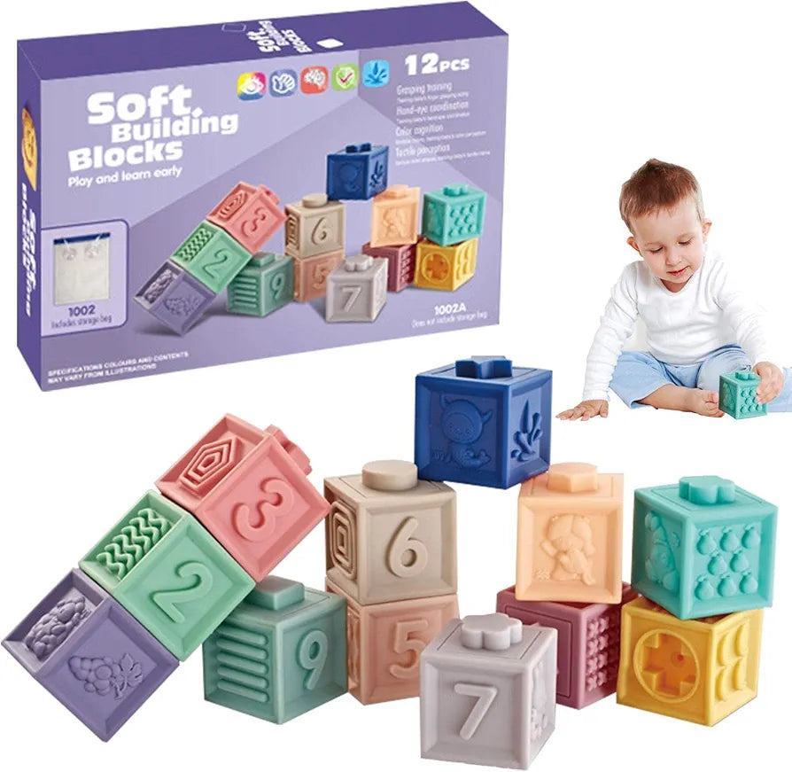 Soft Building Blocks 12 Pc