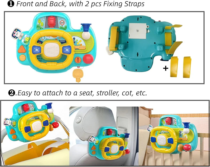 Lucky Baby Navigation Bridge Fun Steering Wheel Light & Music