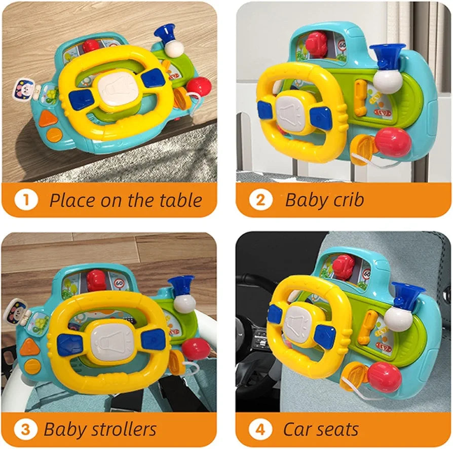 Lucky Baby Navigation Bridge Fun Steering Wheel Light & Music