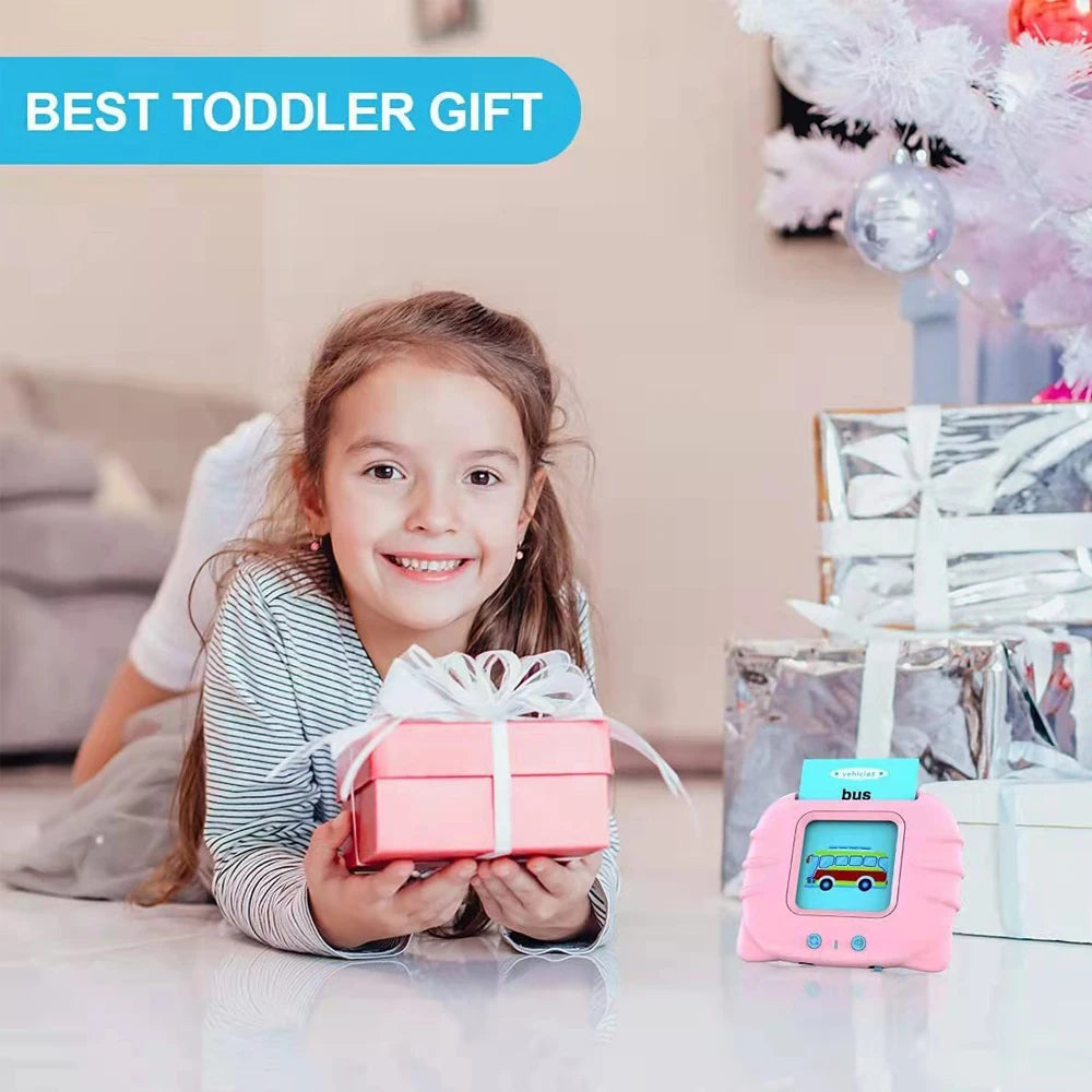 Talking Flash Card Montessori and Learning Toys, Electronic Audio Book Machine for Kids