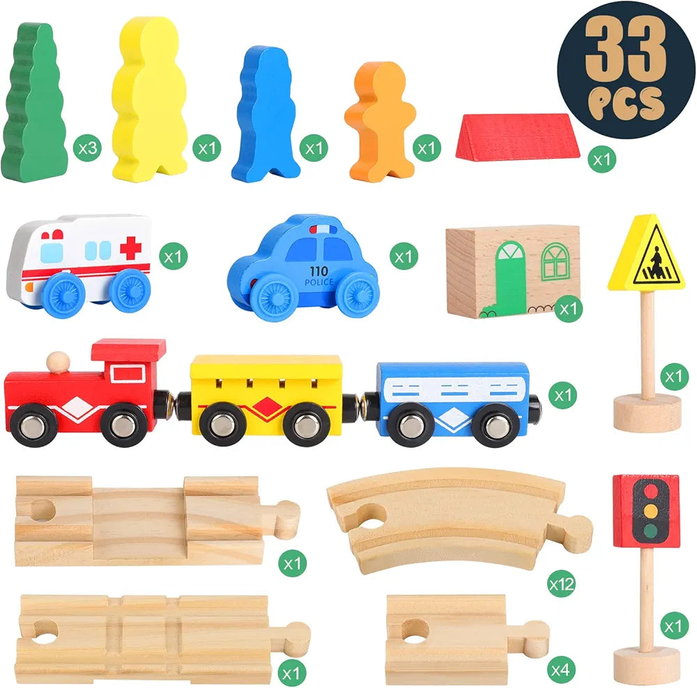 Wooden Train Tracks